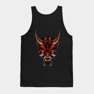 Red Oni Mask Tank Top